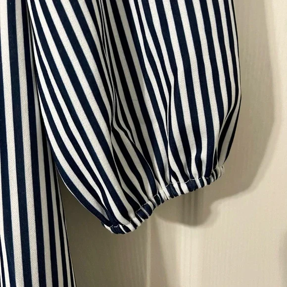 Women’s Maternity Stripe Knee Length Dress Size Large - Picture 7 of 7